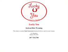 Tablet Screenshot of luckyyoujh.com